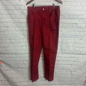 Diane Gilman Rich Red Pants